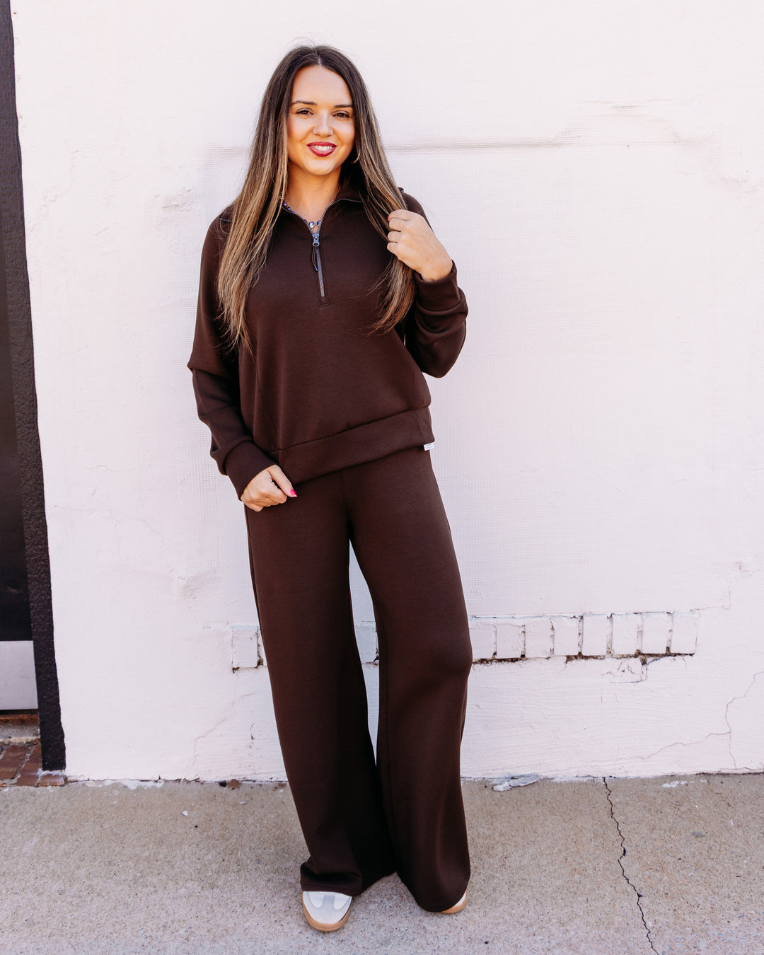 Spanx: Airessentials Wide Leg Pant in Umber Root