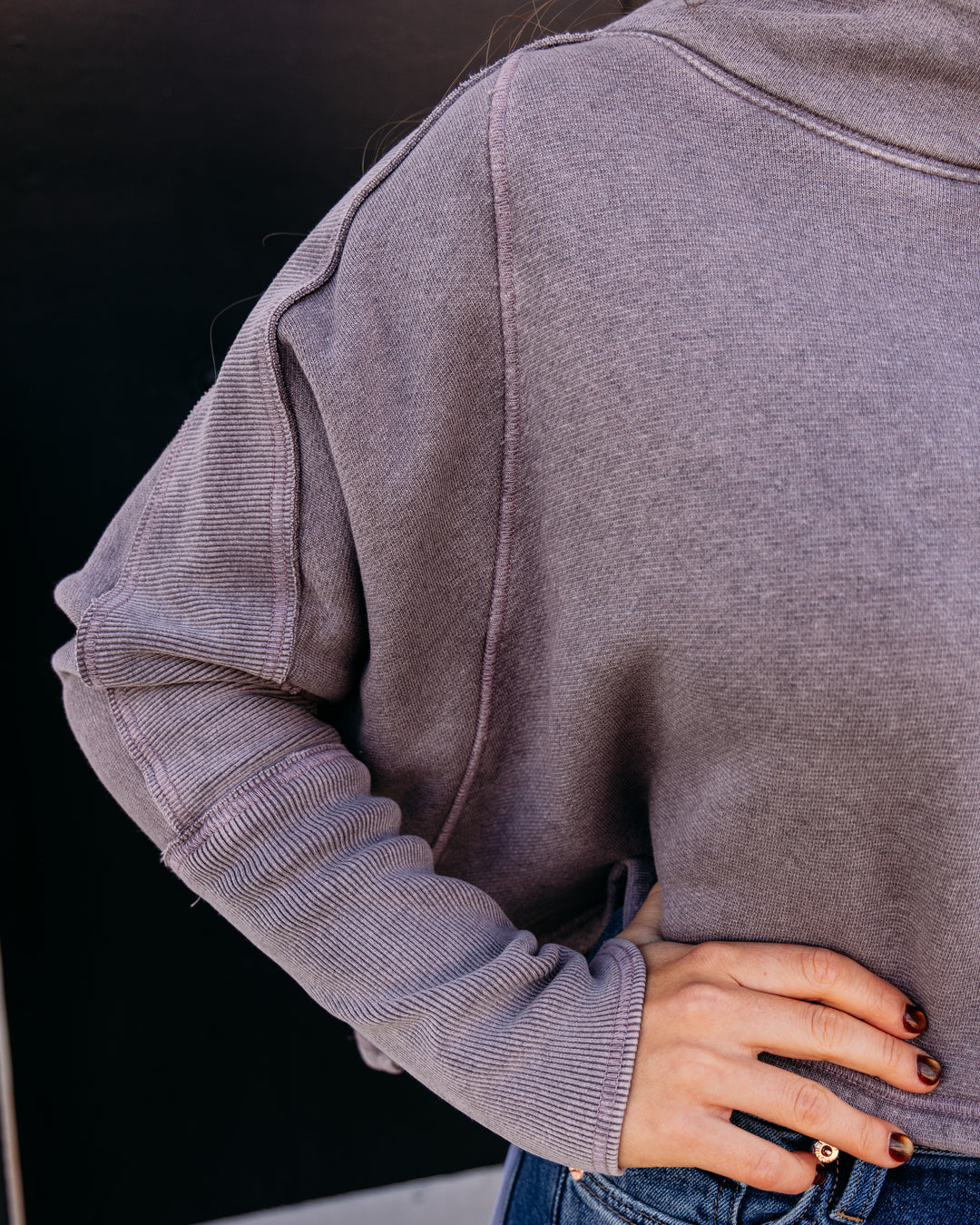 Free People: MY GIRL PULLOVER in Deville Mauve (FP-OB2624747-5503)