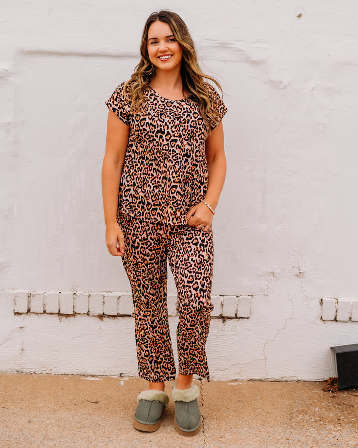 Johnny Was: The Bobbie Crop Set in Leopard - The Vogue Boutique