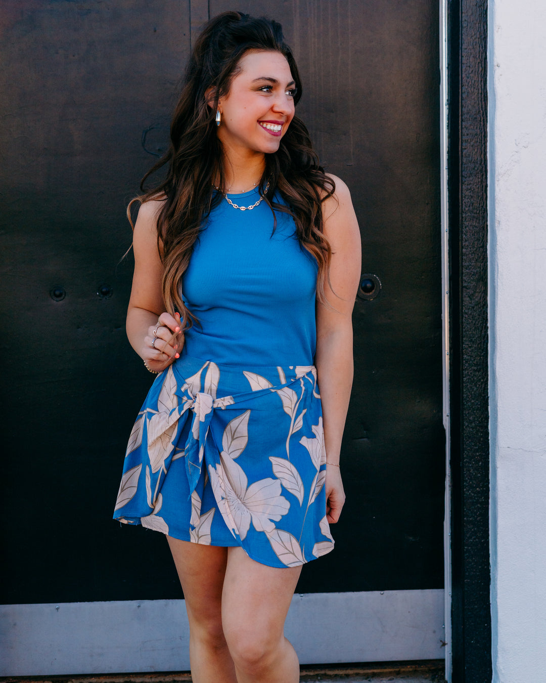 Z Supply: Boa Rib Tank in Lake Blue (ZT262714) - The Vogue Boutique