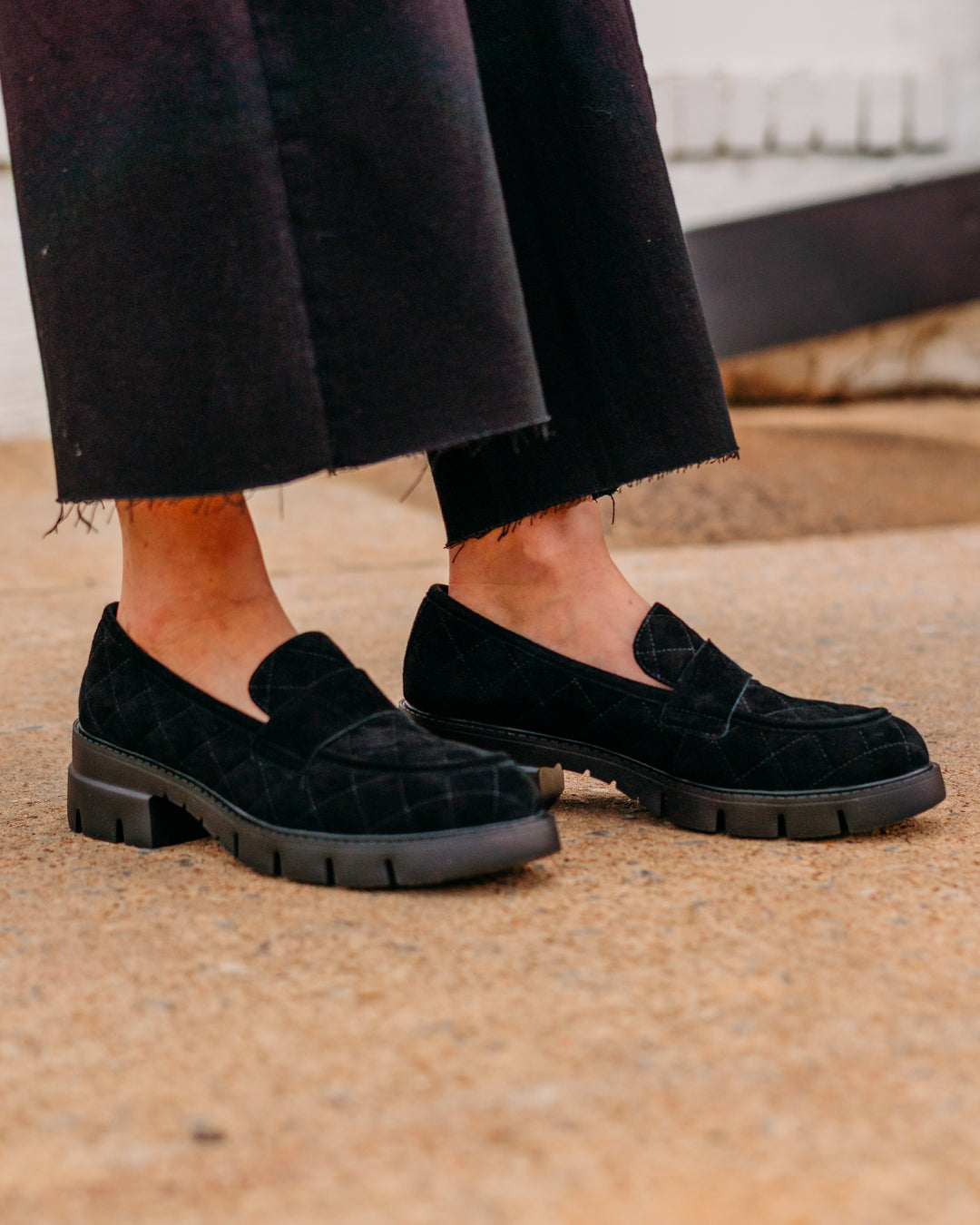Vaneli: Narda Black Suede Shoe - The Vogue Boutique