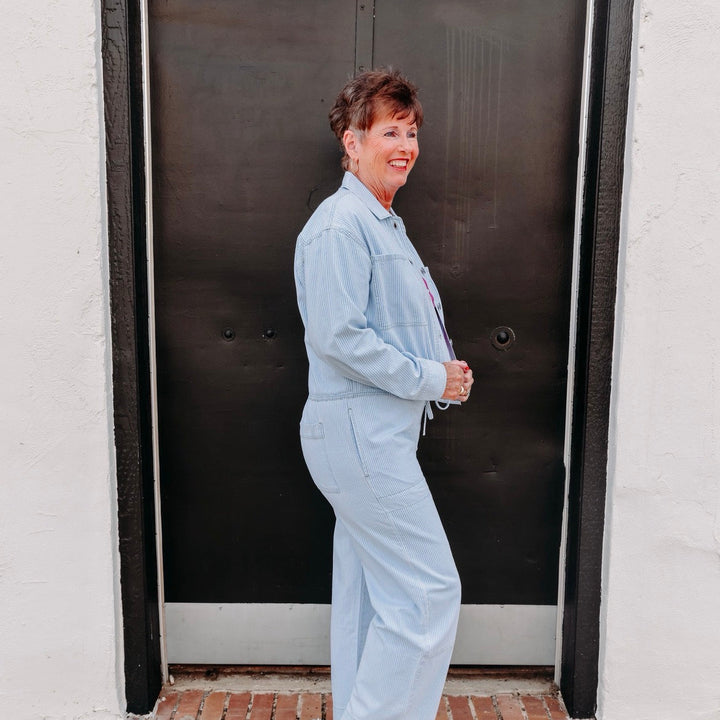 Z Supply: Erin Railroad Jacket in Seaboard Stripe (ZJ263689)