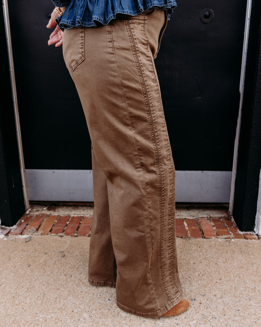 French Dressing Jeans: Olivia Wide Leg in Maple (2751511)
