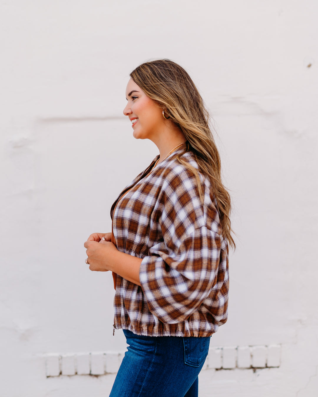 Ivy Jane: Plaid Jacket in AS (121180) - The Vogue Boutique