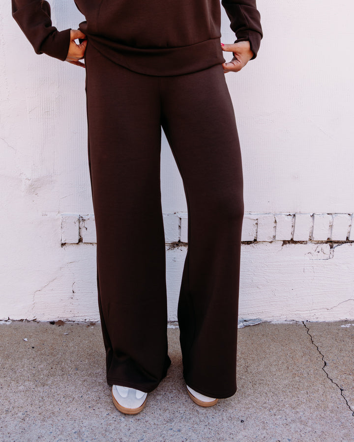 Spanx: Airessentials Wide Leg Pant in Umber Root
