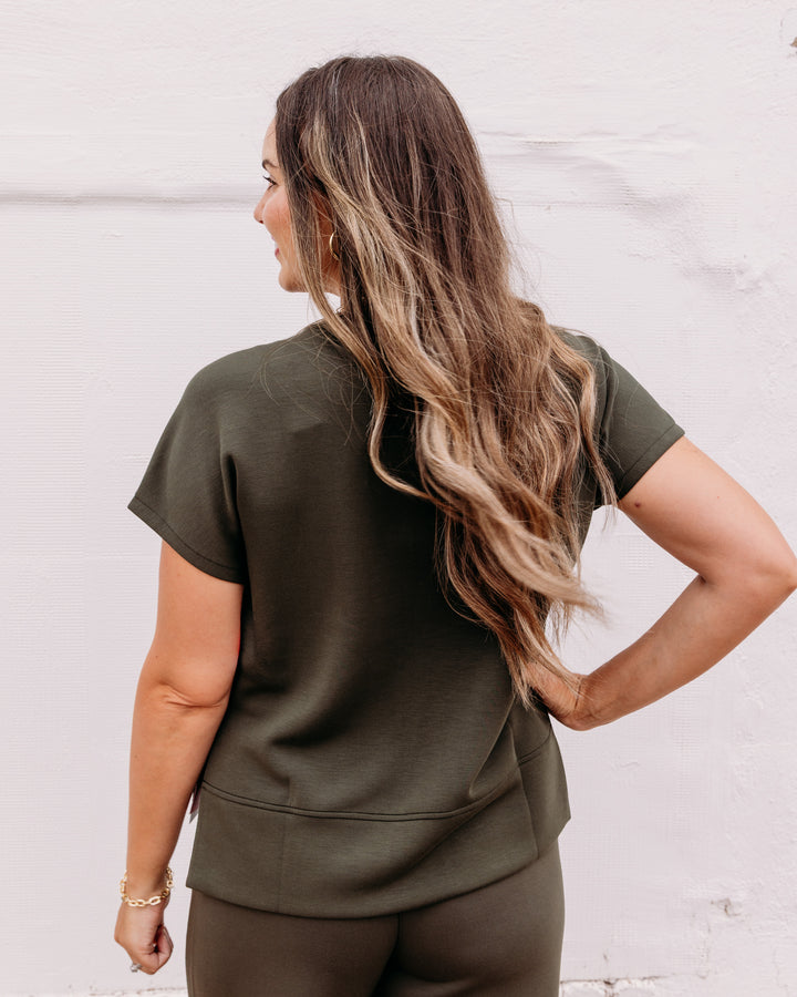 Spanx: Airessentials Crewneck Tee in Monstera (22796R)