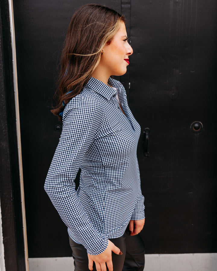 Smith And Quinn: Jean polo in Navy Gingham (12043)