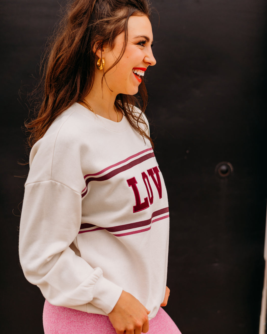 Z Supply: Oversized Love Sweatshirt in Vanilla Ice - The Vogue Boutique