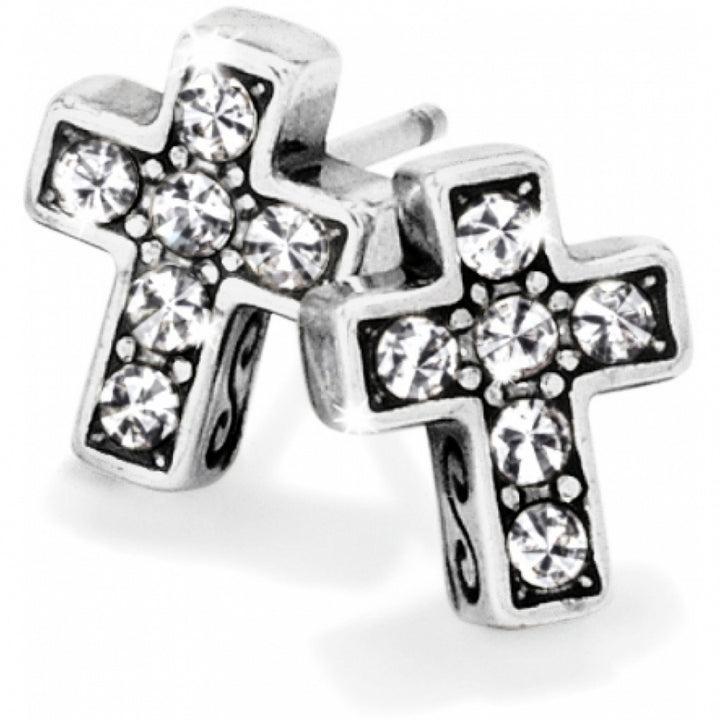 Brighton: Starry Night Cross Mini Post Earrings (J21691)
