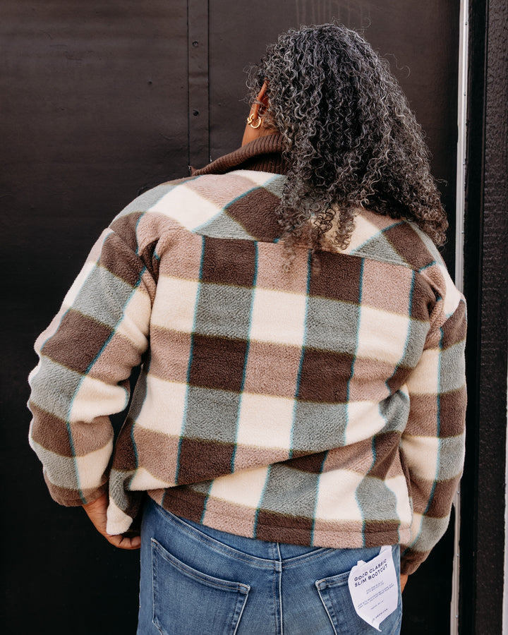 Thread & Supply: Harrison Jacket in Cream Brown Plaid (J2362PFKTS)