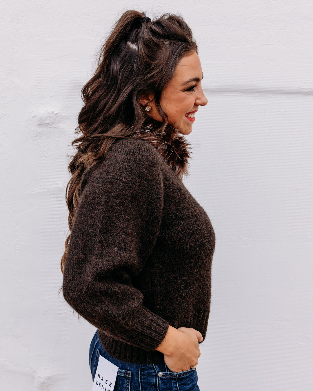 Steve Madden: Odessa Sweater in Dark Espresso (SC11470)