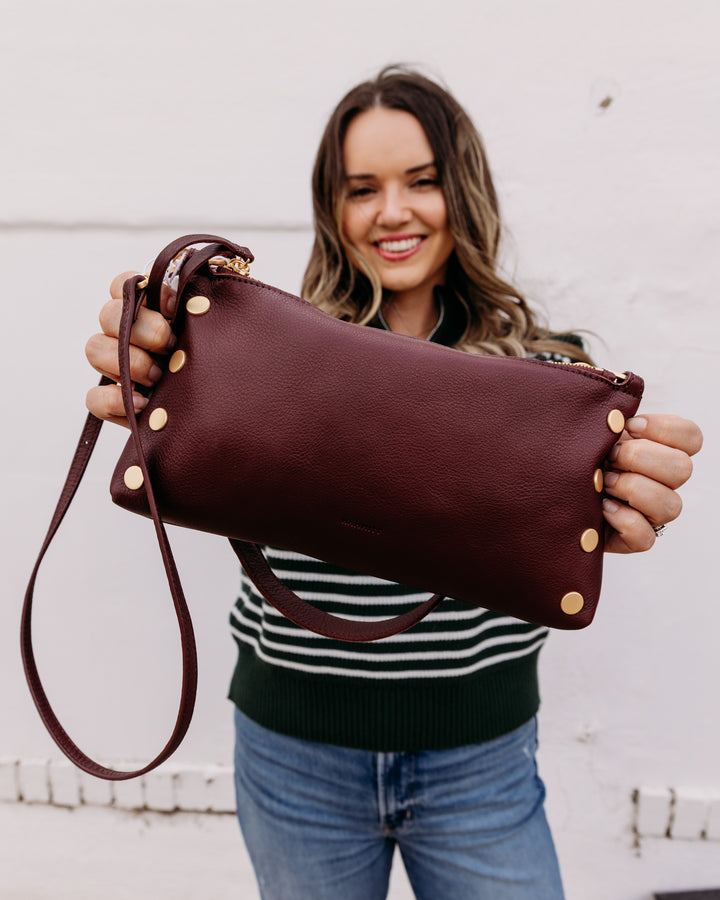 Hammitt: Kyle Handbag in Cherrywood Pebble