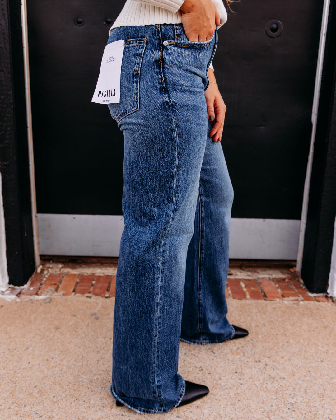 Pistola: Larsen Relaxed Flare in Daring Darng (P00016650)
