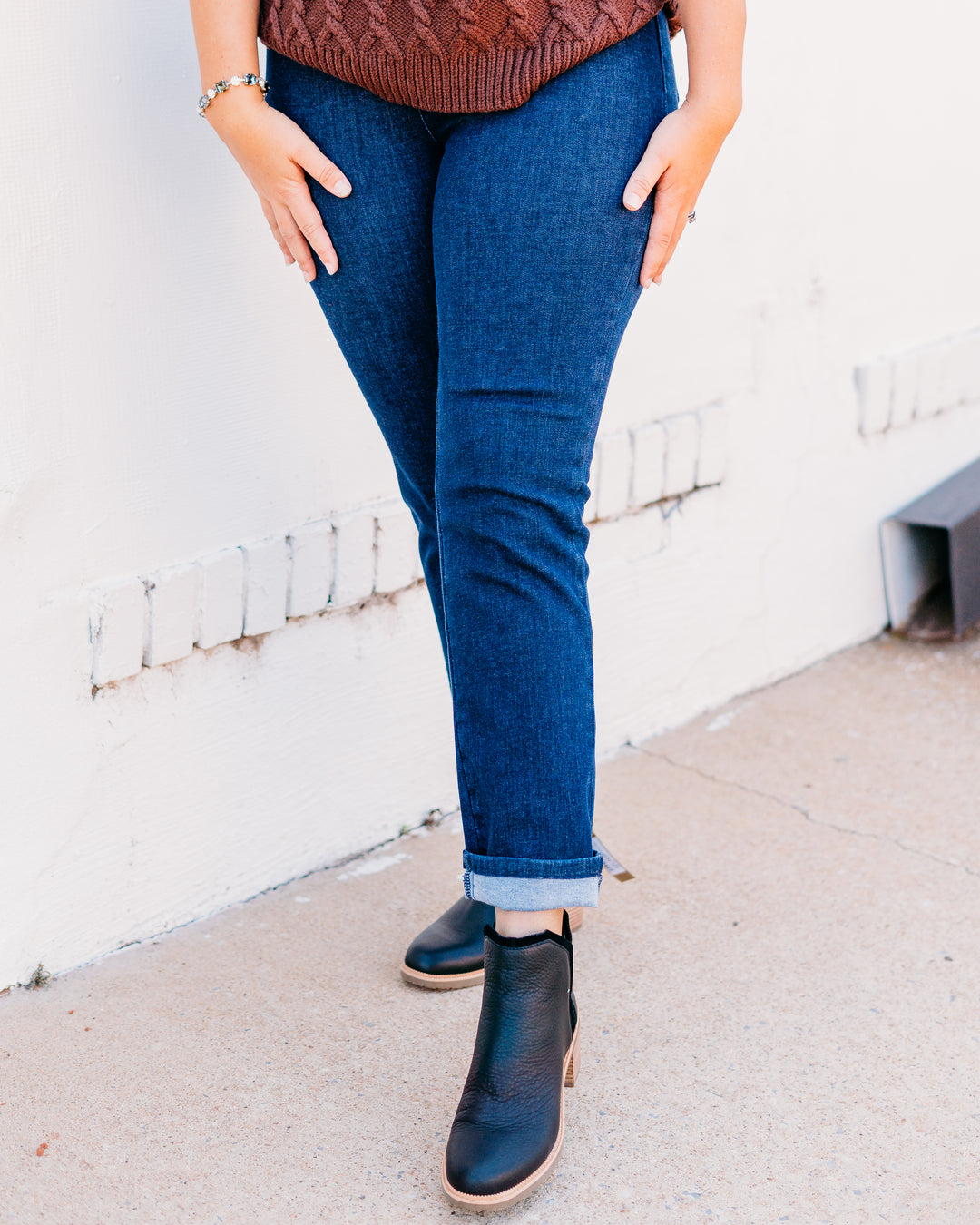 French Dressing Jeans: Straight Leg Jeans in Dark Rinse - The Vogue Boutique