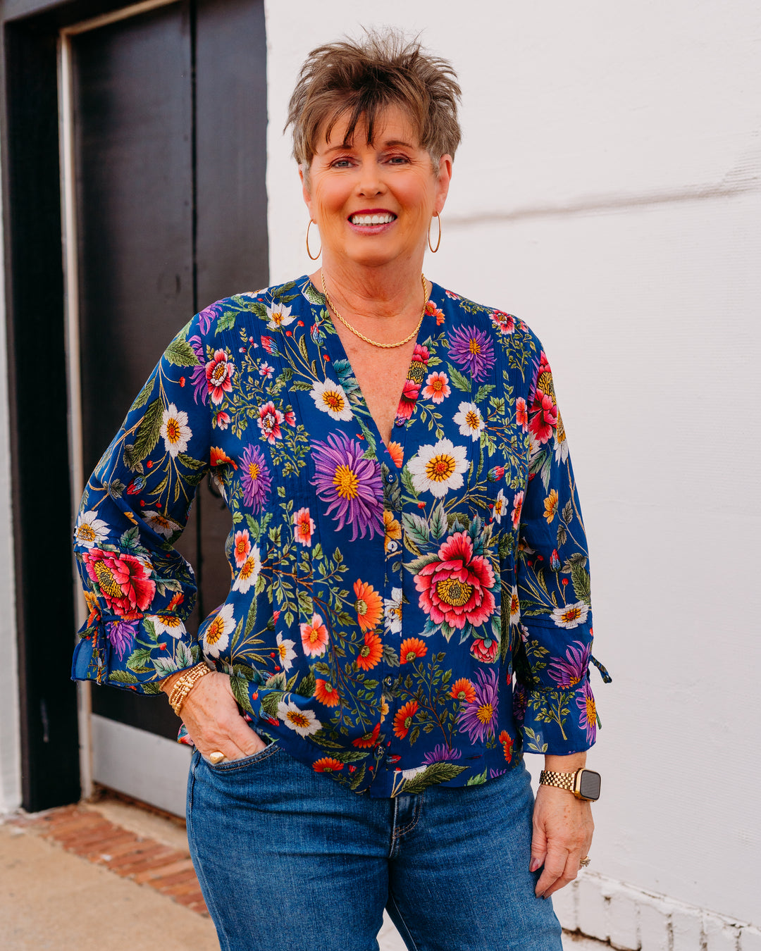 Johnny Was: Darmis Blouse in Lilla (C12226)