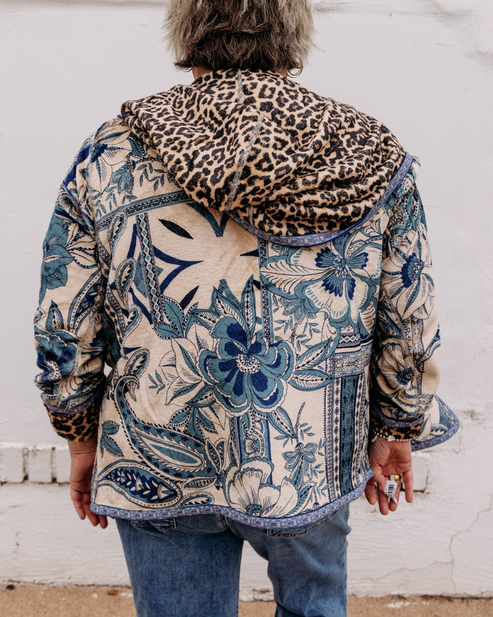 Johnny Was: Joan Sherpa Jacket (Reversible) in Athene (C40426-7)