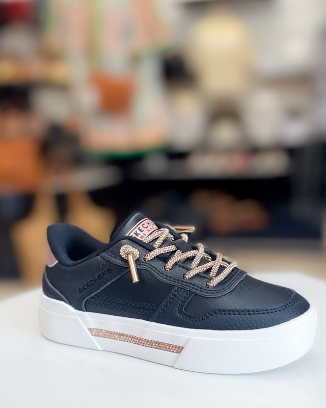 Skechers: Aura Lx-Radiant Glitter in Black/rosegold (310769)