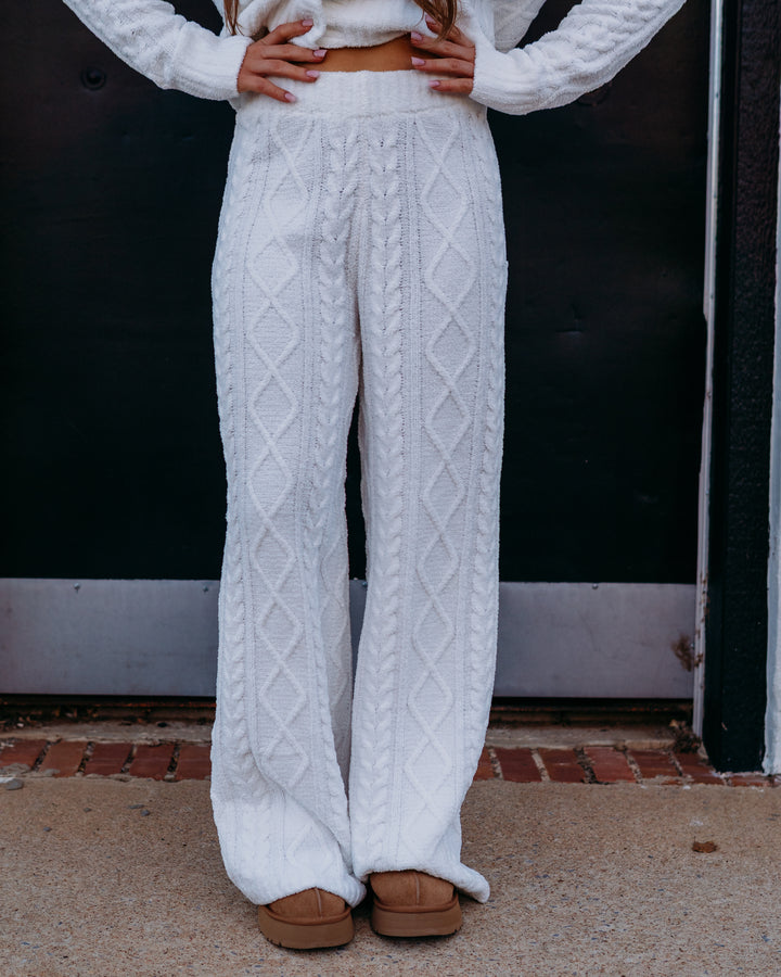 Z Supply: Gemma Cable Pant in Vanilla Ice - The Vogue Boutique