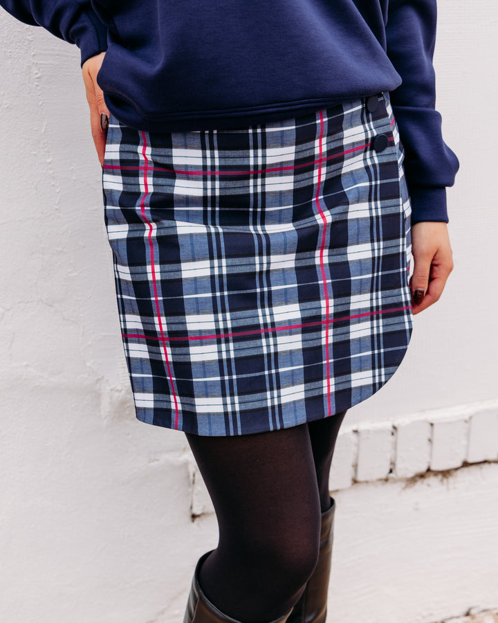 Smith And Quinn: Lainie Skort in Prim Navy Plaid (15049)