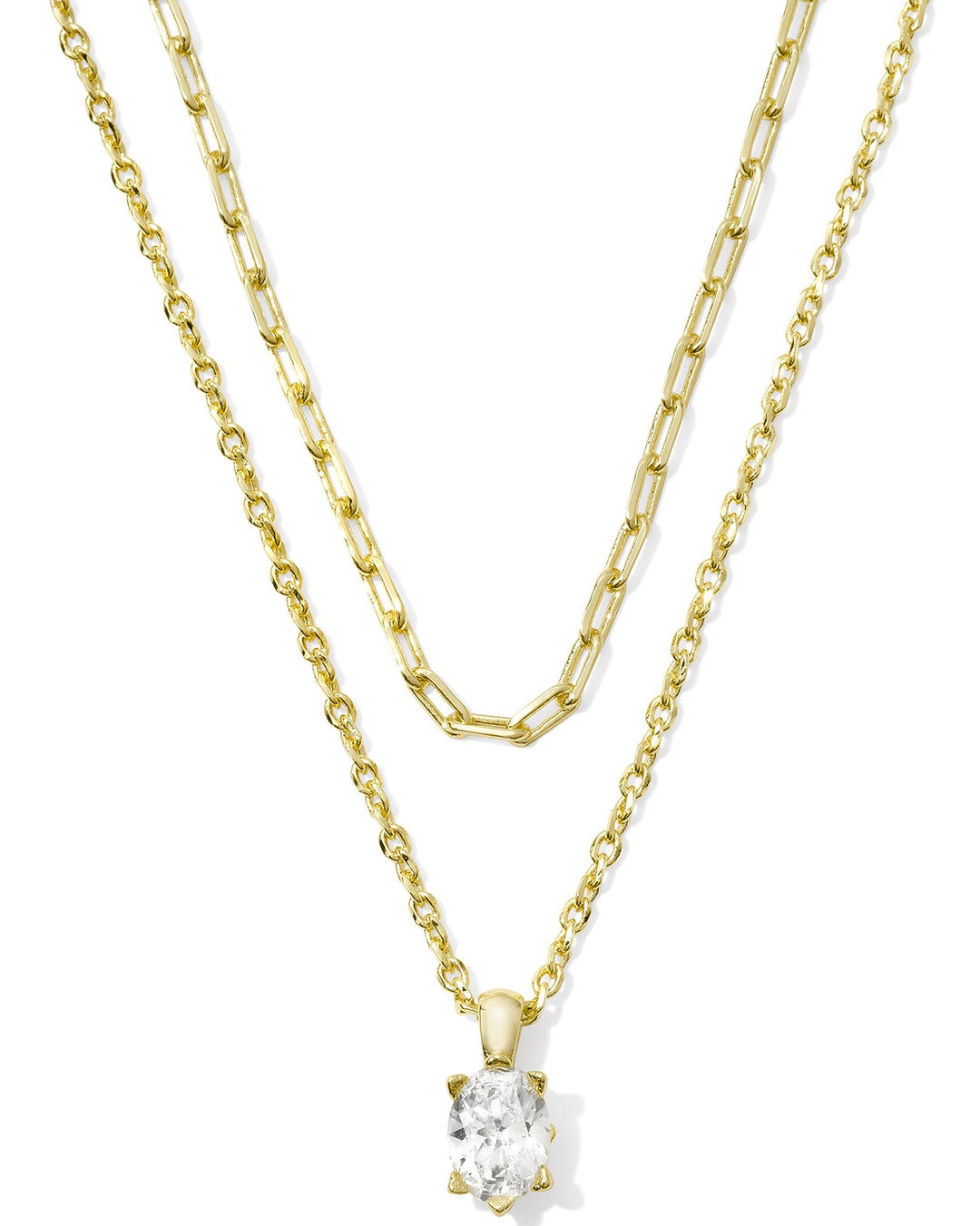 Kenra Scott: CAILIN MULTI STRAND NECKLACE IN GOLD - The Vogue Boutique