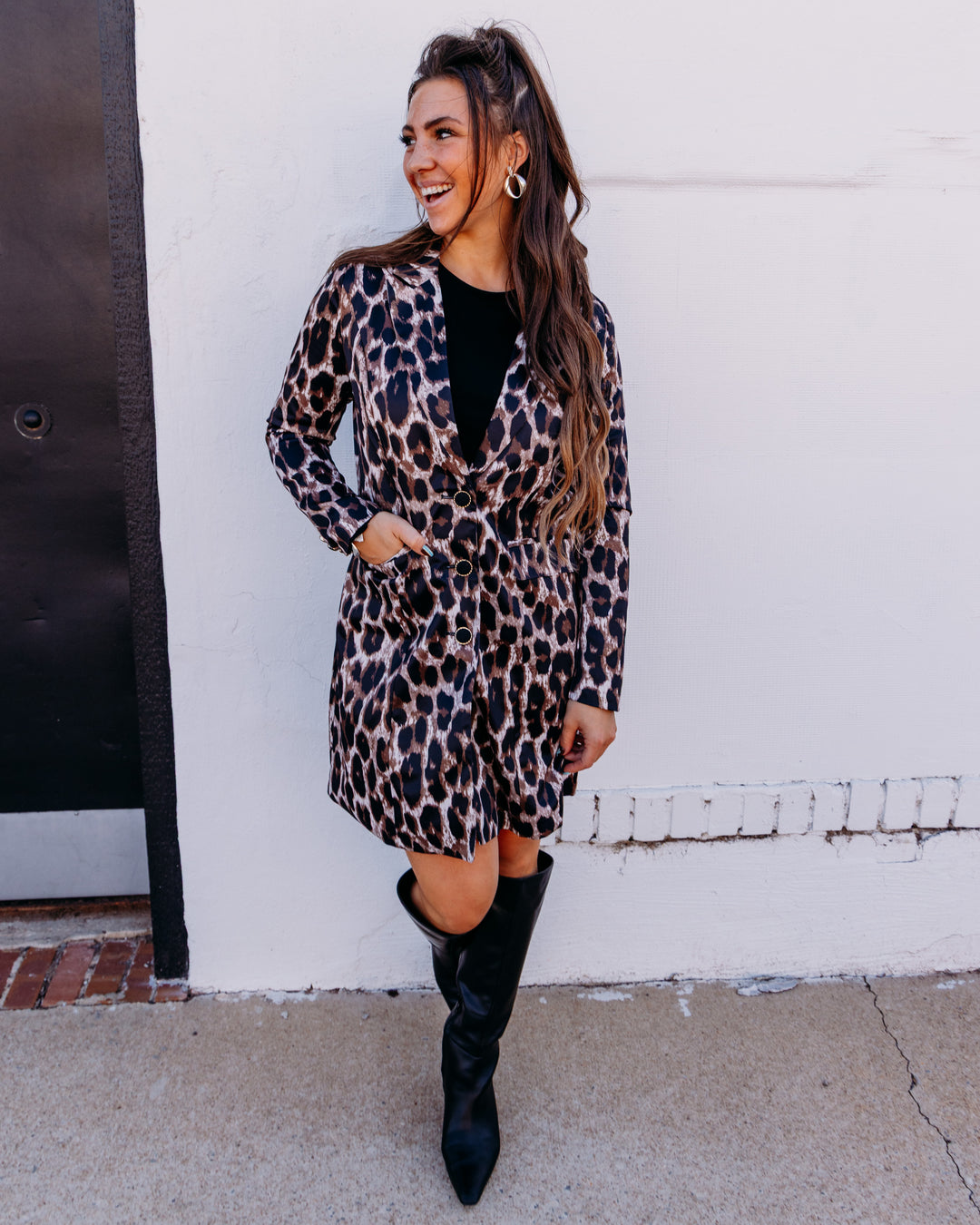 Jade: Leopard Button down Coat (79H5176)