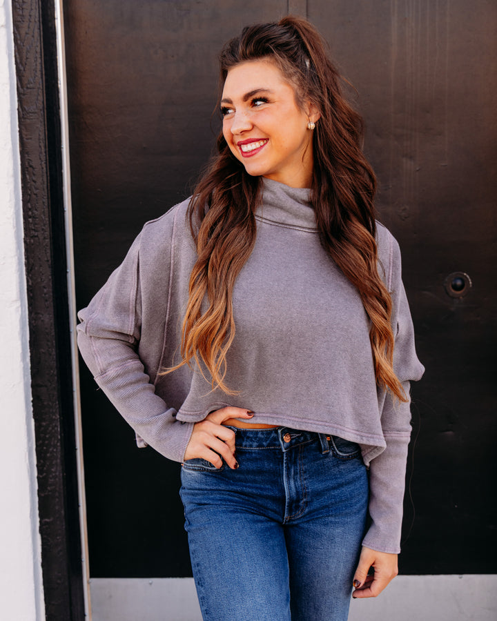 Free People: MY GIRL PULLOVER in Deville Mauve (FP-OB2624747-5503)