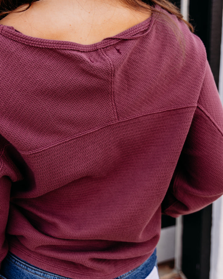 Free People: JESS LONG SLEEVE in DIONYSUS (FP-OB2291593-5760)