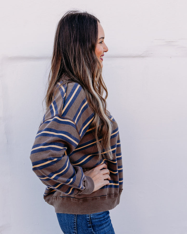 Free People: PALM SPRING STRIPED in Army Combo (FP-OB2391270-3352)