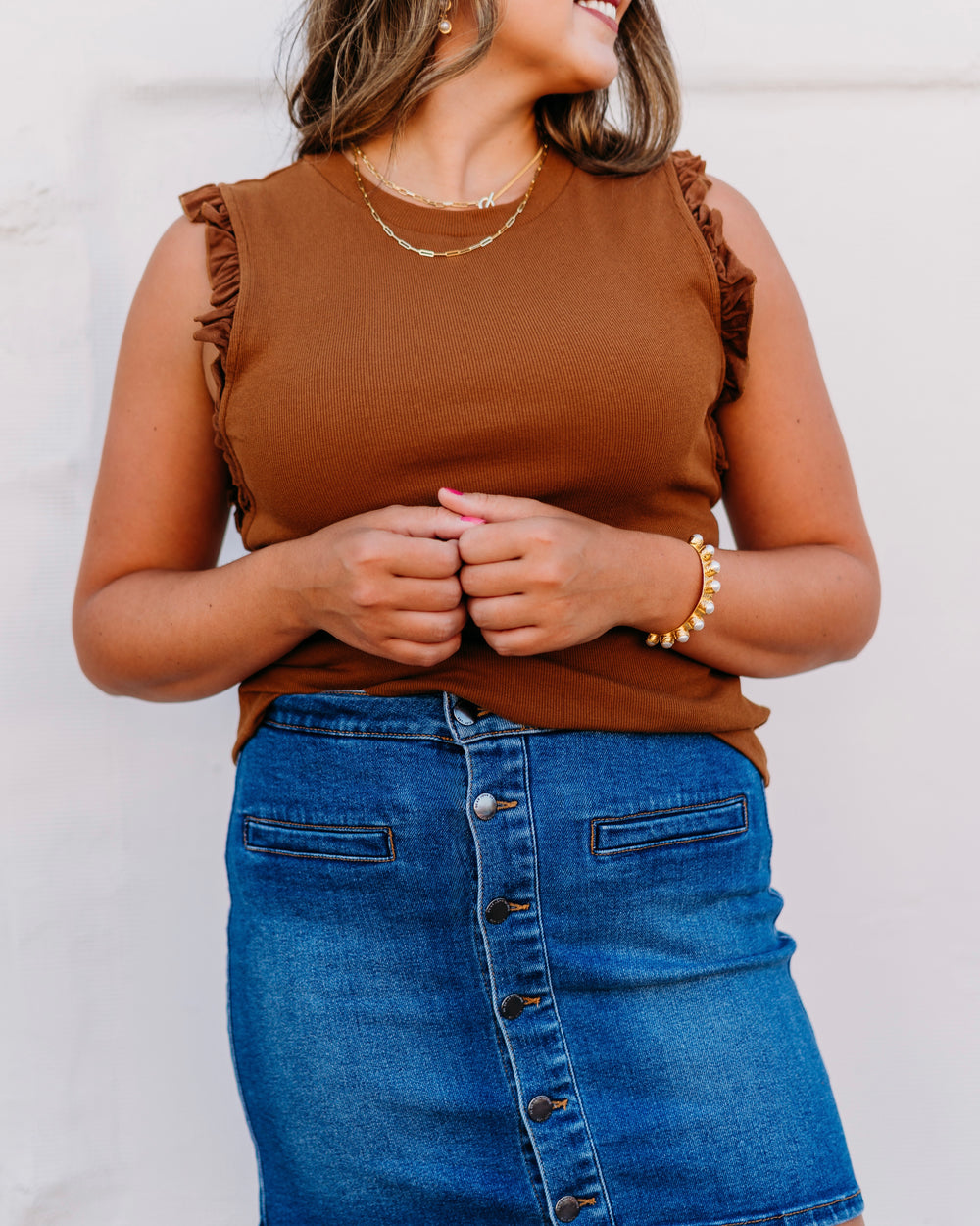 Dear John: Quinn Jean Skirt in Denim - The Vogue Boutique