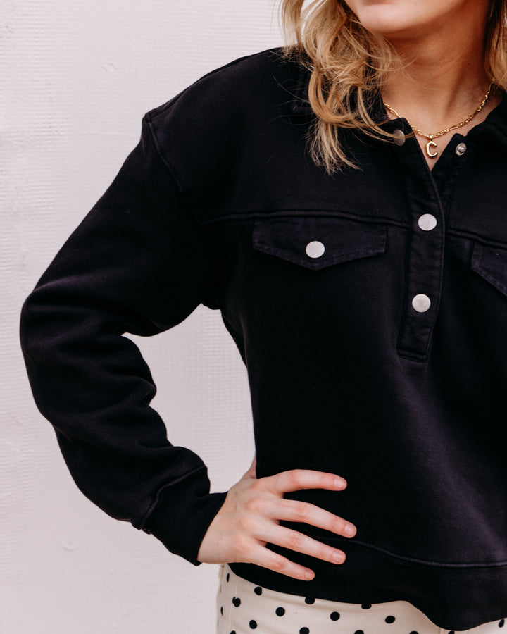 Velvet Heart: Hancock Long Sleeve in Black (NEM-25011)