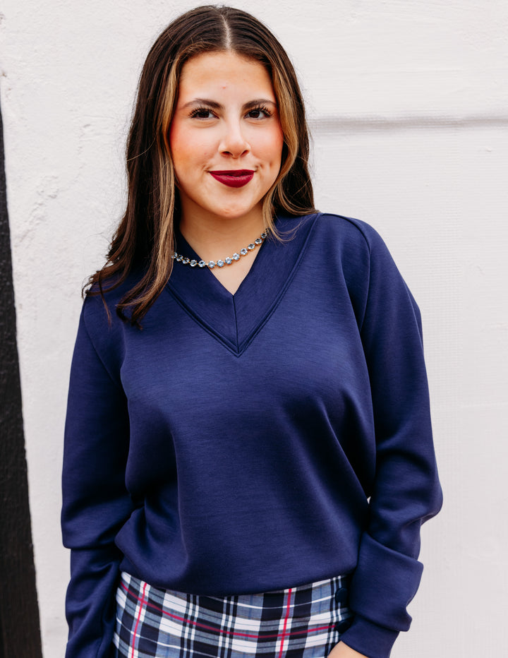 Smith And Quinn: Candace Pullover in Navy (12100)