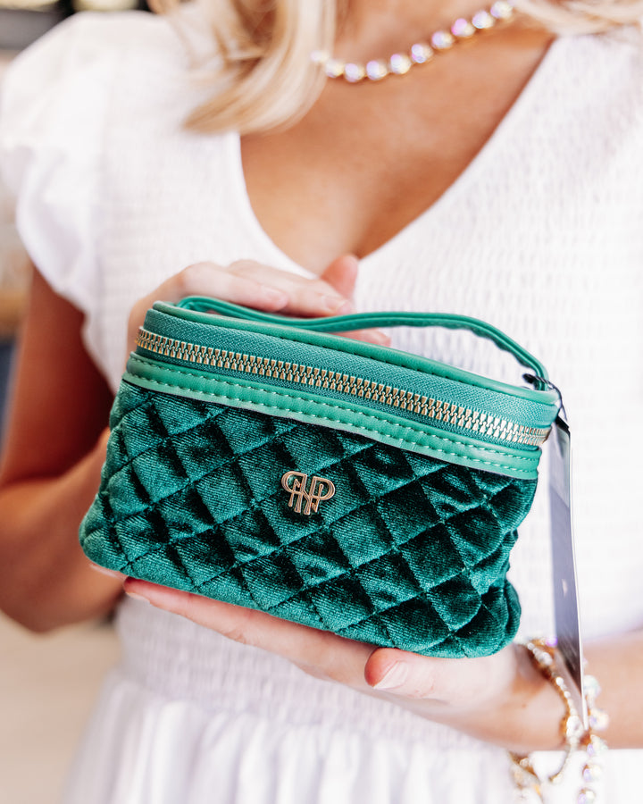 PurseN: Getaway Jewelry Case in Emerald Velvet (H2099EV)