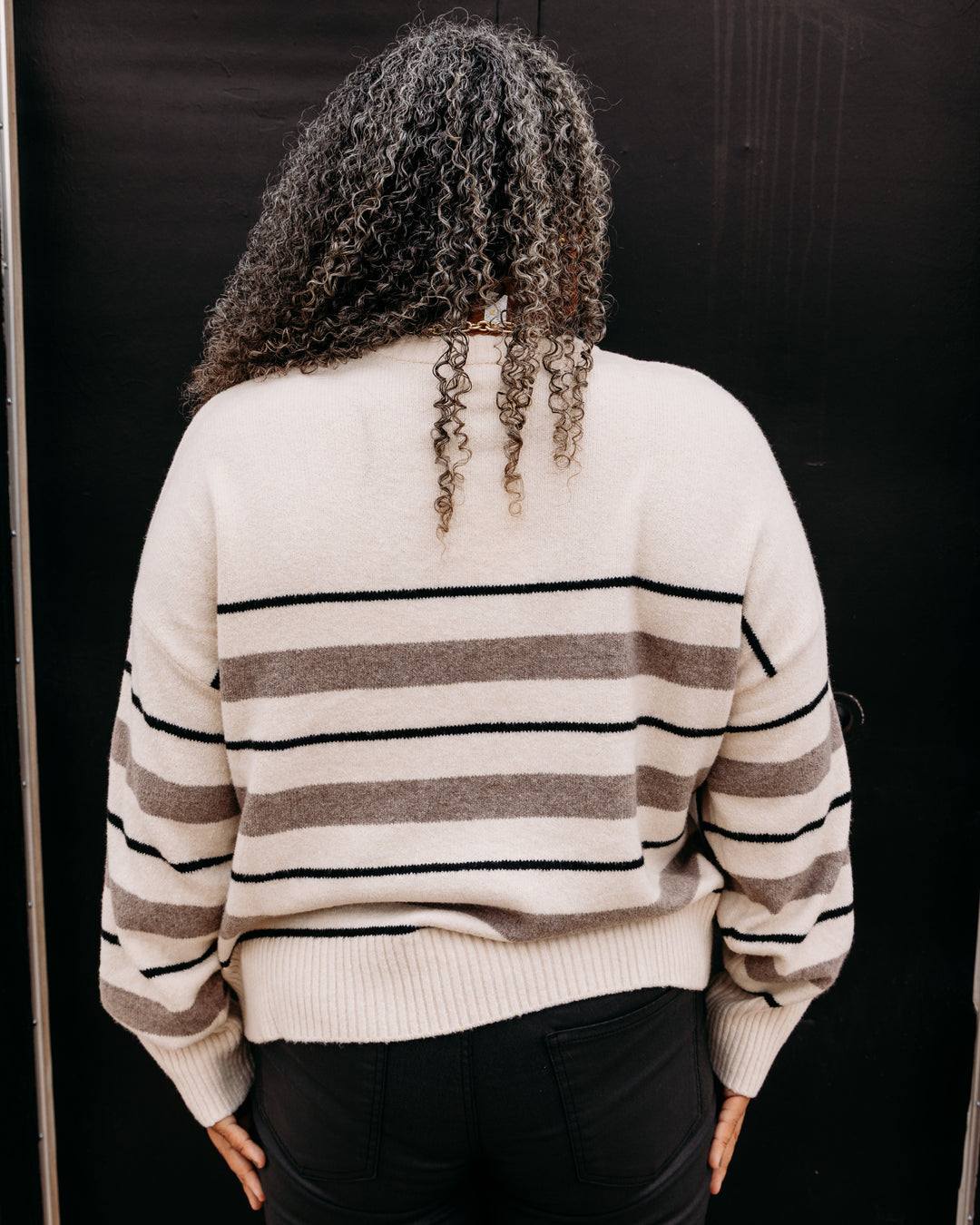 Z Supply: Cirrus Stripe Sweater in Chalk