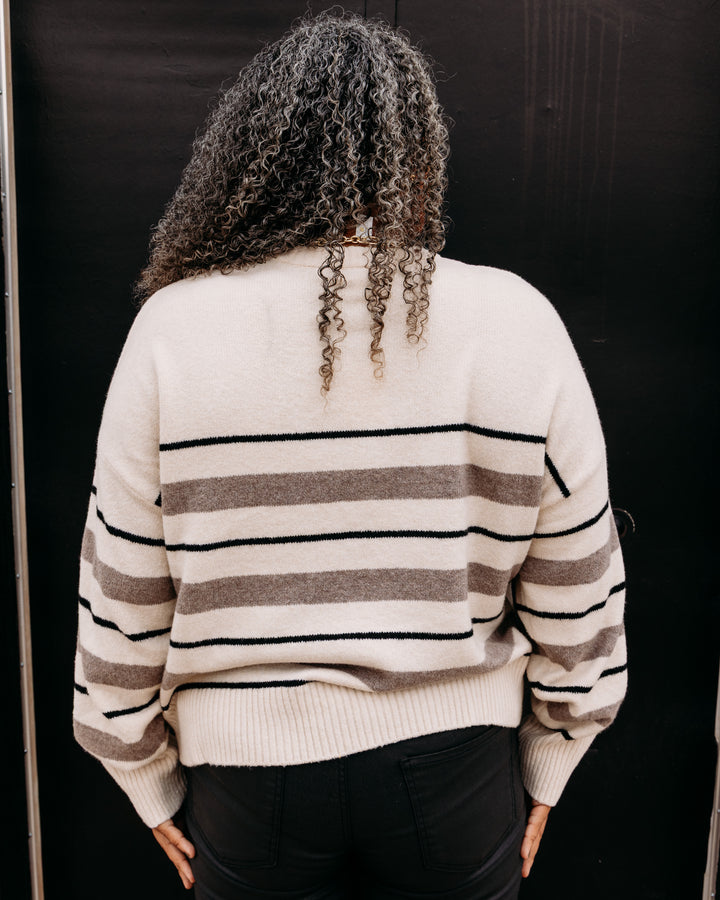 Z Supply: Cirrus Stripe Sweater in Chalk