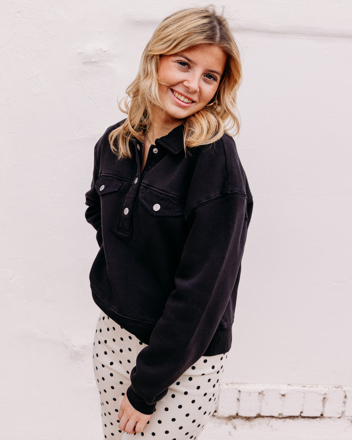 Velvet Heart: Hancock Long Sleeve in Black (NEM-25011)