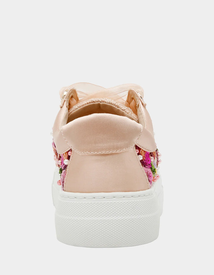 Betsey Johnson: SB - Bonny Nude Floral Tennis Shoe (SB-BONNYNDF070)