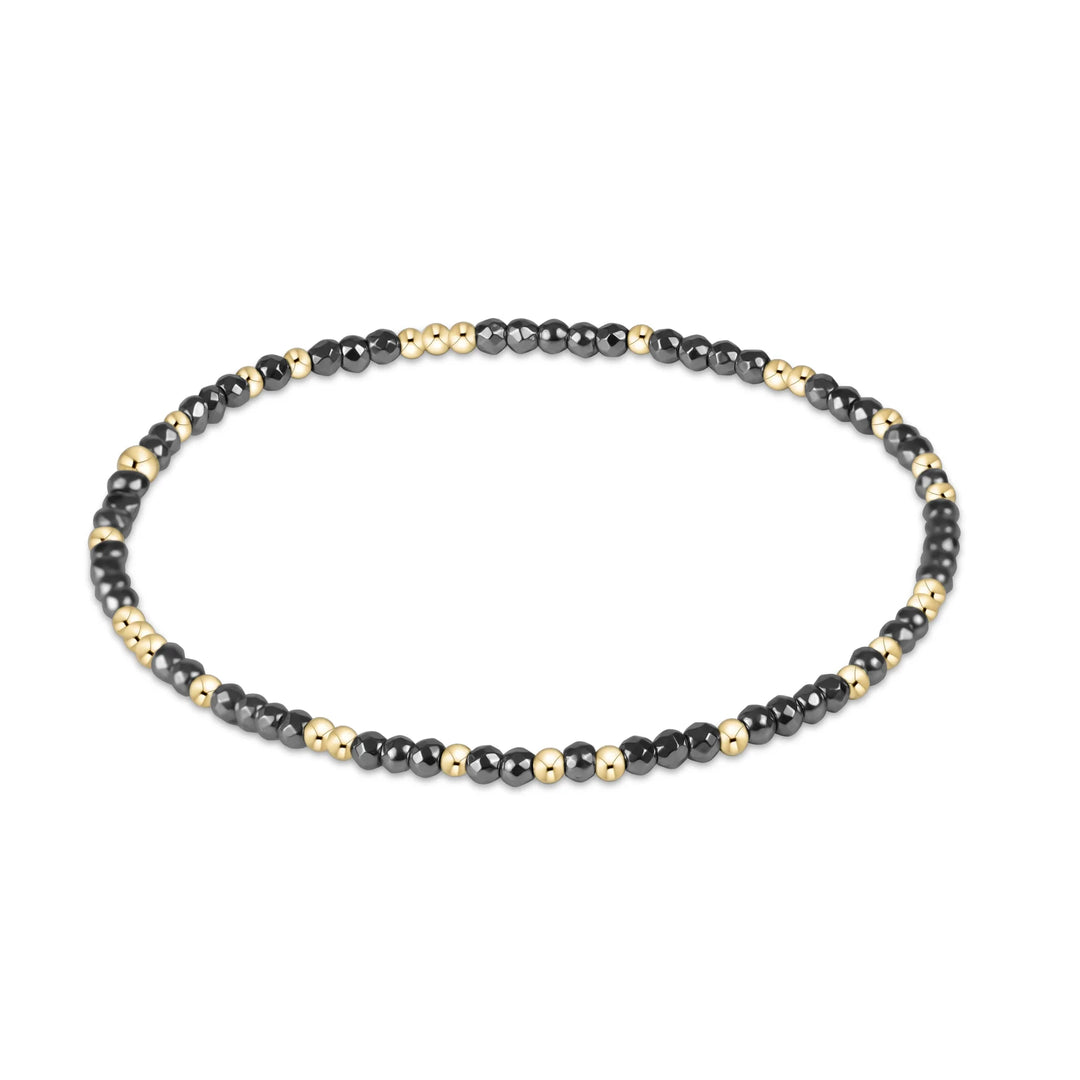 Enewton: Hope Silver 2mm in Bright Silver Faceted Hematite - The Vogue Boutique