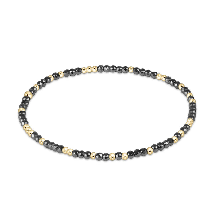 Enewton: Hope Silver 2mm in Bright Silver Faceted Hematite - The Vogue Boutique