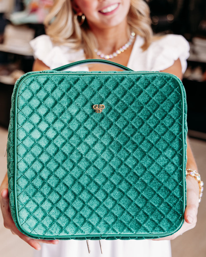 PurseN: Mini Diva Case in Emerald Velvet