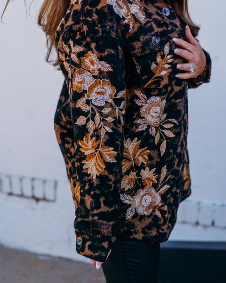 Johnny Was: Oversized Shirt Jacket in Floron Jacquared - The Vogue Boutique