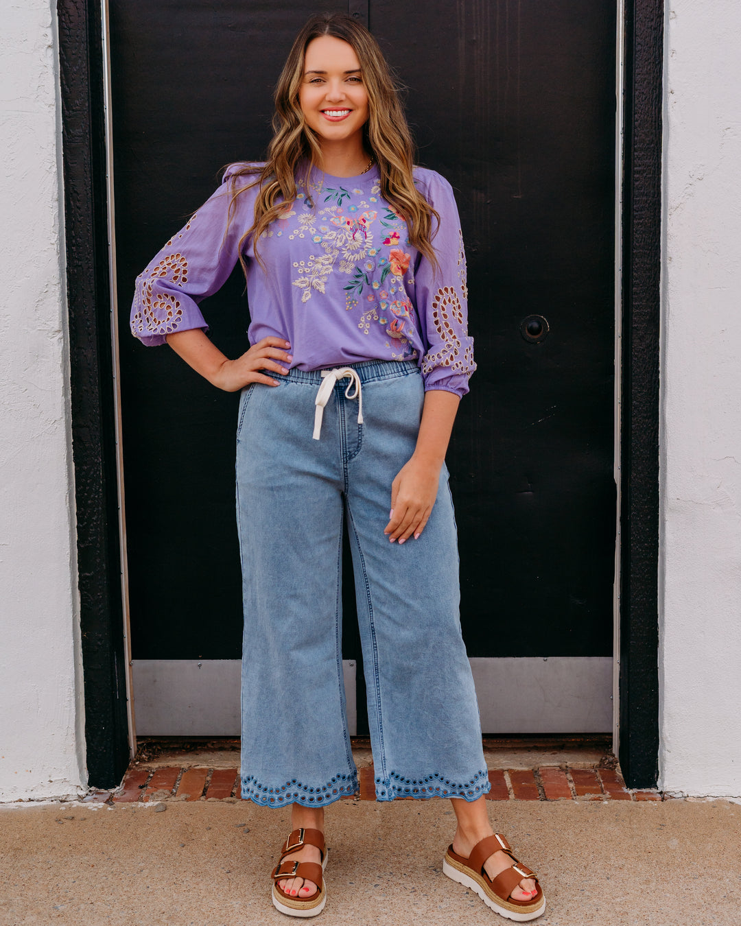 Thread & Supply: Morwenna Pants in Blue - The Vogue Boutique