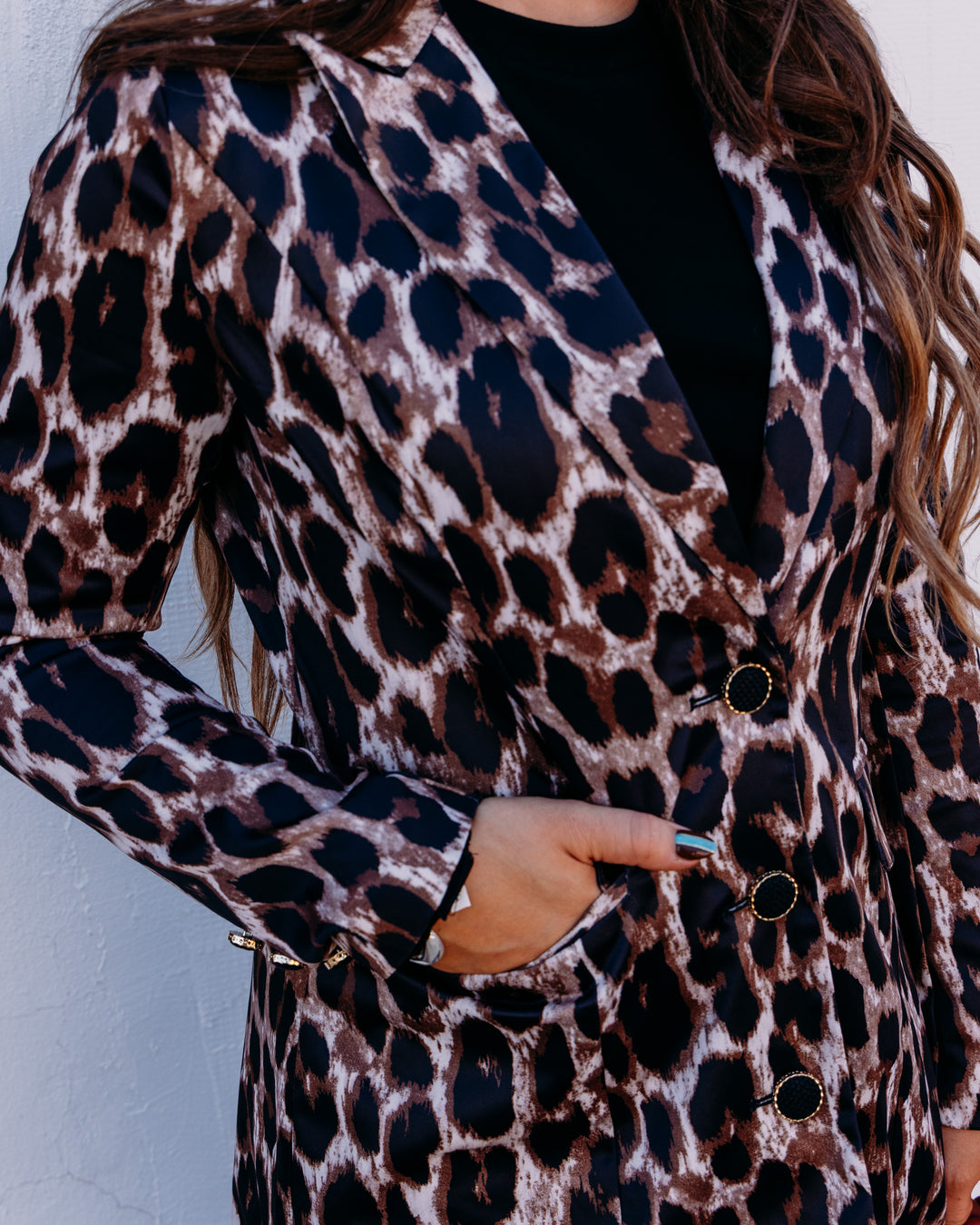 Jade: Leopard Button down Coat (79H5176)