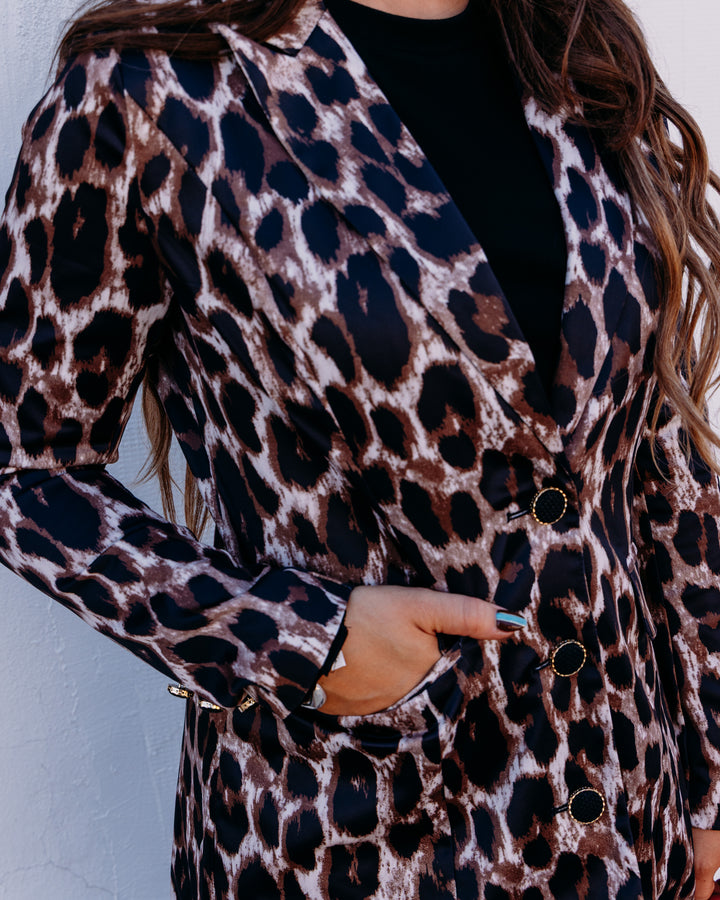 Jade: Leopard Button down Coat (79H5176)