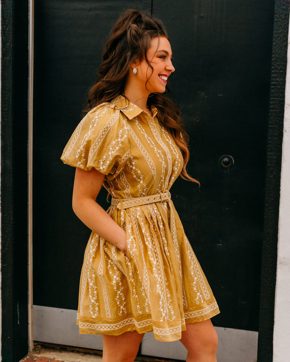 Steve Madden: Daisy Dress in Vintage Gold (XQ108774) - The Vogue Boutique