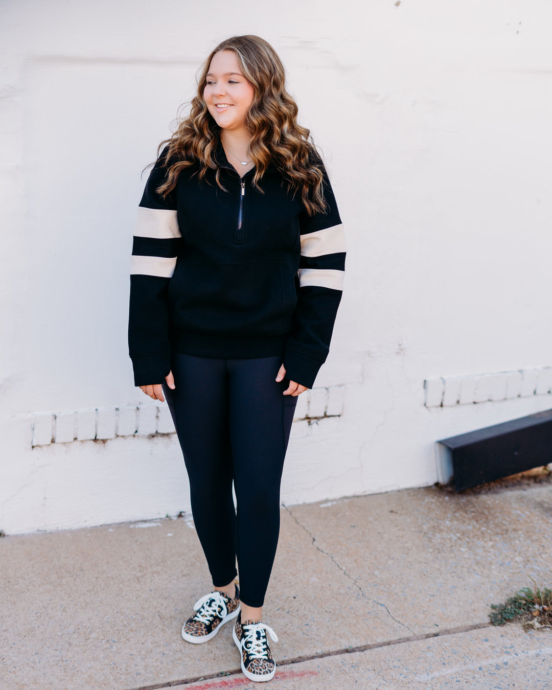 Glyder: Beam 7/8 Leggings in Black - The Vogue Boutique