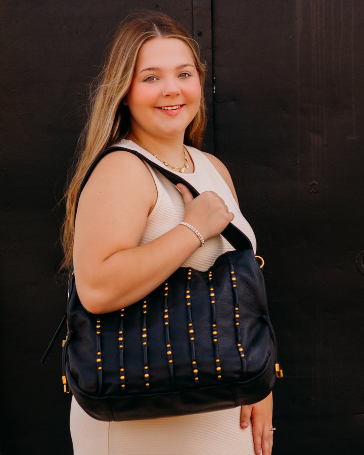 Hobo: Kori Hobo in Black (NV-22904BLK) - The Vogue Boutique