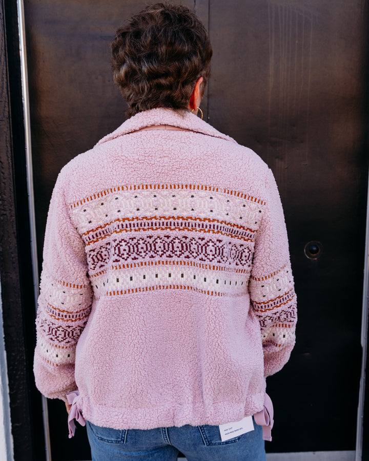Tribal: Lined Sherpa Jacket in Pinkfrost (6310O-5125)