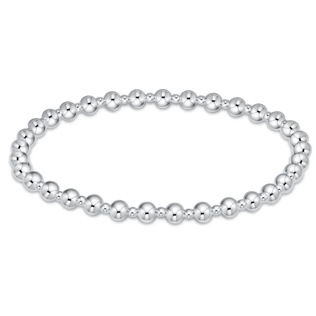 Enewton: Classic Grateful Pattern Bead Bracelet in Sterling