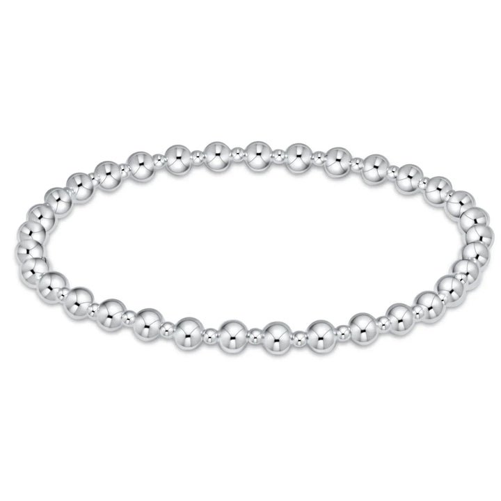 Enewton: Classic Grateful Pattern Bead Bracelet in Sterling