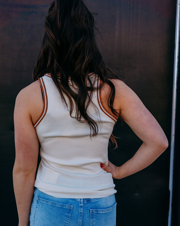 Another Love: Mariah Tank Top in Vintage Cream - The Vogue Boutique